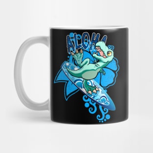 Aloha Surfing T-Rex Mug